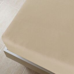 Berkfield Home Jersey Fitted Sheets 2 pcs Taupe 100x200 cm Cotton - thumbnail 3