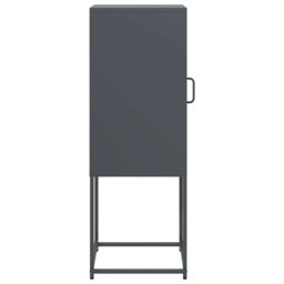 Berkfield Home Sideboard Anthracite 36x39x107 cm Cold-rolled Steel in Black - Size: 36 x 39 x 107 cm - thumbnail 6