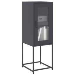 Berkfield Home Sideboard Anthracite 36x39x107 cm Cold-rolled Steel in Black - Size: 36 x 39 x 107 cm