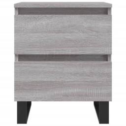 Berkfield Home Bedside Cabinets 2 pcs Grey Sonoma 40x35x50 cm Engineered Wood - Size: 40 x 35 x 50 cm - thumbnail 5