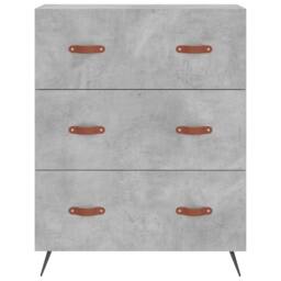Berkfield Home Highboard Concrete Grey 69.5x34x180 cm Engineered Wood - thumbnail 8
