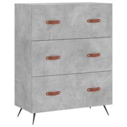 Berkfield Home Highboard Concrete Grey 69.5x34x180 cm Engineered Wood - thumbnail 7