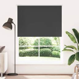 Berkfield Home Roller Blind Blackout 140 x 230 cm Black - thumbnail 2