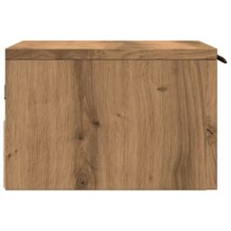 Berkfield Home Wall-mounted Bedside Cabinet Artisan Oak 34x30x20 cm in Brown - Size: 34 x 30 x 20 cm - thumbnail 6