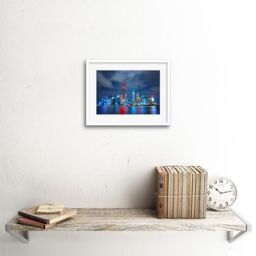 "Artery8 Wall Art Print Yang Shanghai City China Skyline Framed in White - Size: W7"" x H9""" - thumbnail 2
