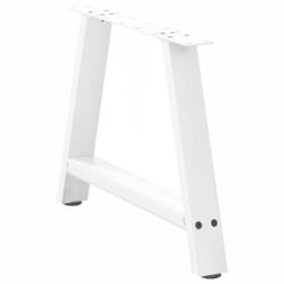Berkfield Home Coffee Table Legs A-Shaped 2 pcs White¬†70x(42-43) cm Steel in White - thumbnail 4