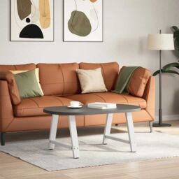 Berkfield Home Coffee Table Legs A-Shaped 2 pcs White¬†70x(42-43) cm Steel in White - thumbnail 2
