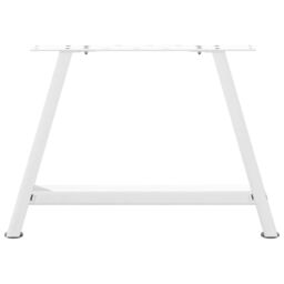 Berkfield Home Coffee Table Legs A-Shaped 2 pcs White¬†70x(42-43) cm Steel in White - thumbnail 5