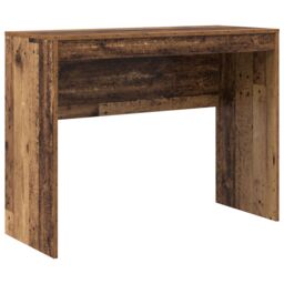 Berkfield Home Desk with Storage Old Wood Engineered Wood in Brown - thumbnail 4
