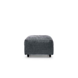 Abakus Direct Harriet Crushed Chenille Footstool in Dark Grey - thumbnail 2