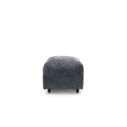 Abakus Direct Harriet Crushed Chenille Footstool in Dark Grey - thumbnail 4