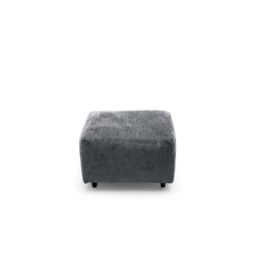 Abakus Direct Harriet Crushed Chenille Footstool in Dark Grey - thumbnail 6