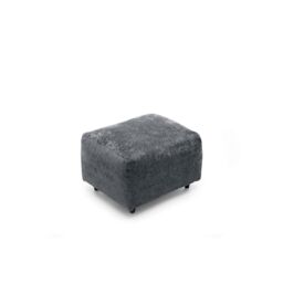 Abakus Direct Harriet Crushed Chenille Footstool in Dark Grey - thumbnail 5