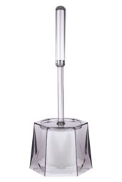 Orsina Dow Acrylic Toilet Brush Holder in Grey