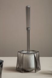 Orsina Dow Acrylic Toilet Brush Holder in Grey - thumbnail 2