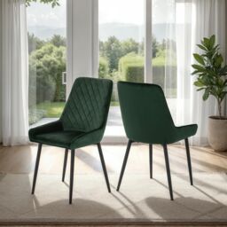 Seconique Avery Chair ( Pair ) in Emerald