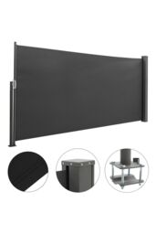 "Living and Home 118""x40"" Retractable Side Awning, Folding Privacy Screen Protection - Waterproof & UV-Resistant Folding Privacy Divider, for Patio" - thumbnail 9