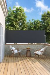 "Living and Home 118""x40"" Retractable Side Awning, Folding Privacy Screen Protection - Waterproof & UV-Resistant Folding Privacy Divider, for Patio" - thumbnail 2