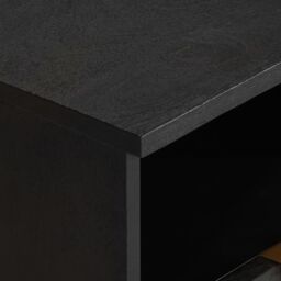 Berkfield Home Bedside Cabinet Black 40x33x46 cm Engineered Wood - Size: 40 x 33 x 46 cm - thumbnail 6