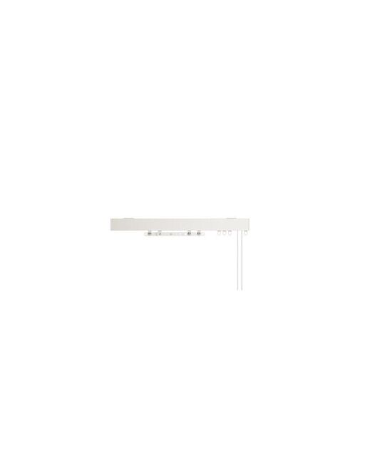 New Edge Blinds White Corded Contour Curtain Track - Size: 200 cm