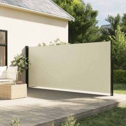 Berkfield Home Retractable Side Awning Cream 160x500 cm - thumbnail 2