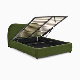 FurnitureboxUK Mabel Green Velvet Ottoman Double Bed Frame - thumbnail 6