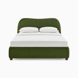 FurnitureboxUK Mabel Green Velvet Ottoman Double Bed Frame - thumbnail 3