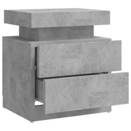 Berkfield Home Bedside Cabinet Concrete Grey 45x35x52 cm Engineered Wood - Size: 45 x 35 x 52 cm - thumbnail 6