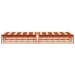 Berkfield Home Modern Bed Frame without Mattress Wax Brown 90x190 cm Single Soli - thumbnail 5