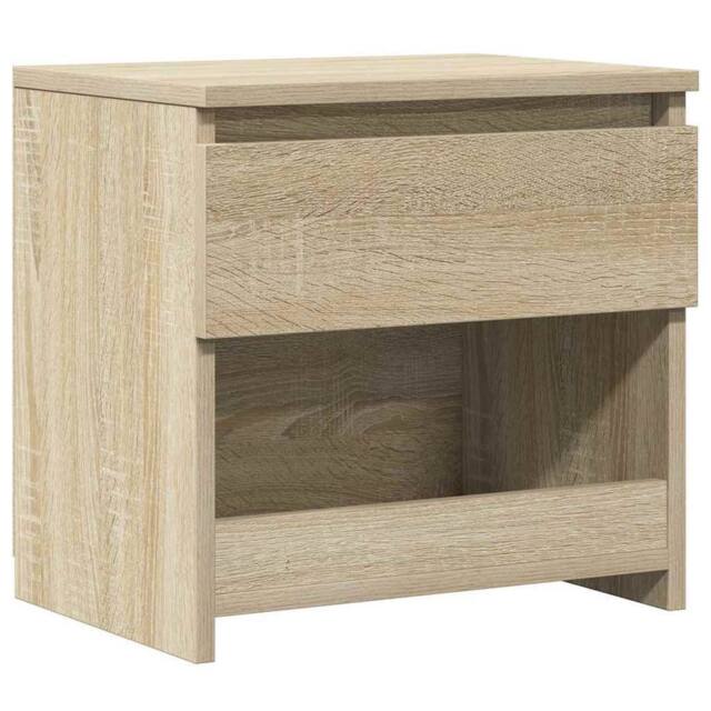 Berkfield Home Bedside Cabinet Sonoma Oak 40x30x39 cm Engineered Wood in Light Tan - Size: 40 x 30 x 39 cm - image 1
