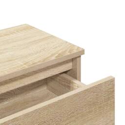 Berkfield Home Bedside Cabinet Sonoma Oak 40x30x39 cm Engineered Wood in Light Tan - Size: 40 x 30 x 39 cm - thumbnail 9