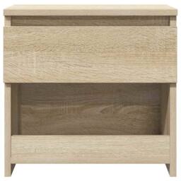 Berkfield Home Bedside Cabinet Sonoma Oak 40x30x39 cm Engineered Wood in Light Tan - Size: 40 x 30 x 39 cm - thumbnail 5