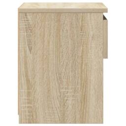 Berkfield Home Bedside Cabinet Sonoma Oak 40x30x39 cm Engineered Wood in Light Tan - Size: 40 x 30 x 39 cm - thumbnail 6