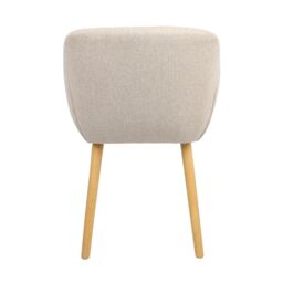 Home Garden Direct Luciano Upholstered Armchair in Premium Textured Linen in Beige - thumbnail 7