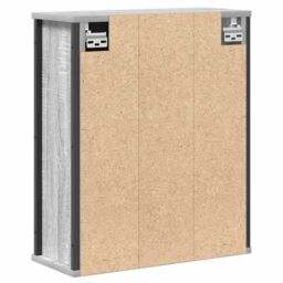 Berkfield Home Bathroom Wall Cabinet with Mirror Grey Sonoma 50x21x60 cm - Size: 50 x 21 x 60 cm - thumbnail 8