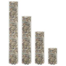 Berkfield Home Durable Circular Gabion Raised Beds 4 pcs Ã˜30x50/100/150/200 cm in Silver - thumbnail 2