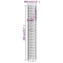 Berkfield Home Durable Circular Gabion Raised Beds 4 pcs Ã˜30x50/100/150/200 cm in Silver - thumbnail 8
