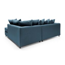 Abakus Direct Darcy Corner Sofa Right Hand Facing in Smart Linen Fabric in Teal - thumbnail 6