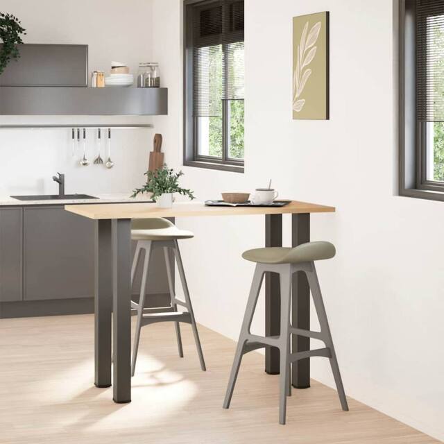 Berkfield Home Modern Coffee Table Legs 4 pcs Anthracite 90-92 cm Steel in Dark Grey - image 1