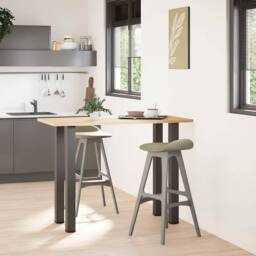Berkfield Home Modern Coffee Table Legs 4 pcs Anthracite 90-92 cm Steel in Dark Grey - thumbnail 1