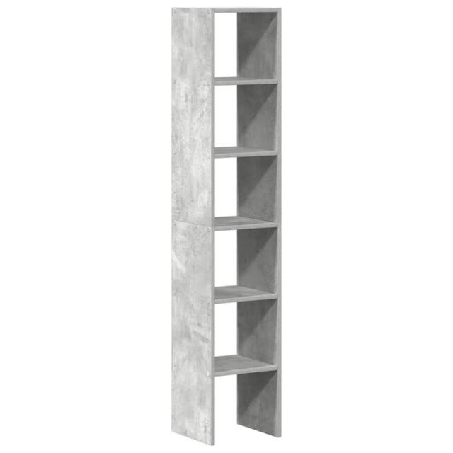 Berkfield Home Bookcases 2 pcs Stackable Concrete Grey 30x30x80 cm Engineered Wood - Size: 30 x 30 x 80 cm - image 1