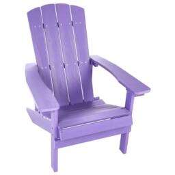 Wyld and Coco Outdoor Chair - Violet Matt Plastic Wood Weather-Resistant - thumbnail 6