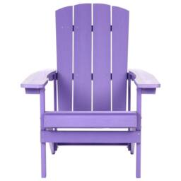 Wyld and Coco Outdoor Chair - Violet Matt Plastic Wood Weather-Resistant - thumbnail 3