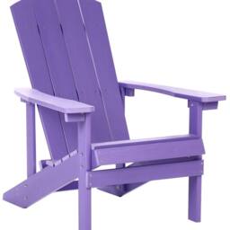 Wyld and Coco Outdoor Chair - Violet Matt Plastic Wood Weather-Resistant - thumbnail 2