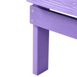 Wyld and Coco Outdoor Chair - Violet Matt Plastic Wood Weather-Resistant - thumbnail 7