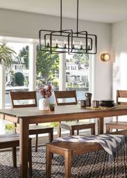 Loops 6 Bulb Chandelier Hanging Pendant LIght Buckeye Bronze LED E14 60W Bulb - thumbnail 2