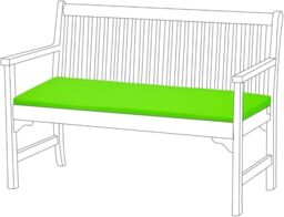 Marco Paul Padded Cushion Outdoor/Indoor 2 Seater 108x45x5cm Lime Seat Foam in Green - Size: 108 x 45 x 5 cm - thumbnail 6