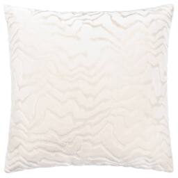 Paoletti Tierra Cut Velvet Abstract Cushion in White - Size: 50 cm x 50 cm - thumbnail 2