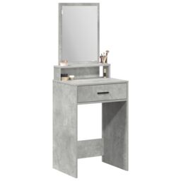 Berkfield Home Dressing Table with Drawers, Concrete Grey, 50x41x140 cm in Grey - Size: 50 x 41 x 140 cm - thumbnail 3