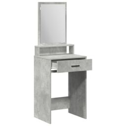 Berkfield Home Dressing Table with Drawers, Concrete Grey, 50x41x140 cm in Grey - Size: 50 x 41 x 140 cm - thumbnail 4